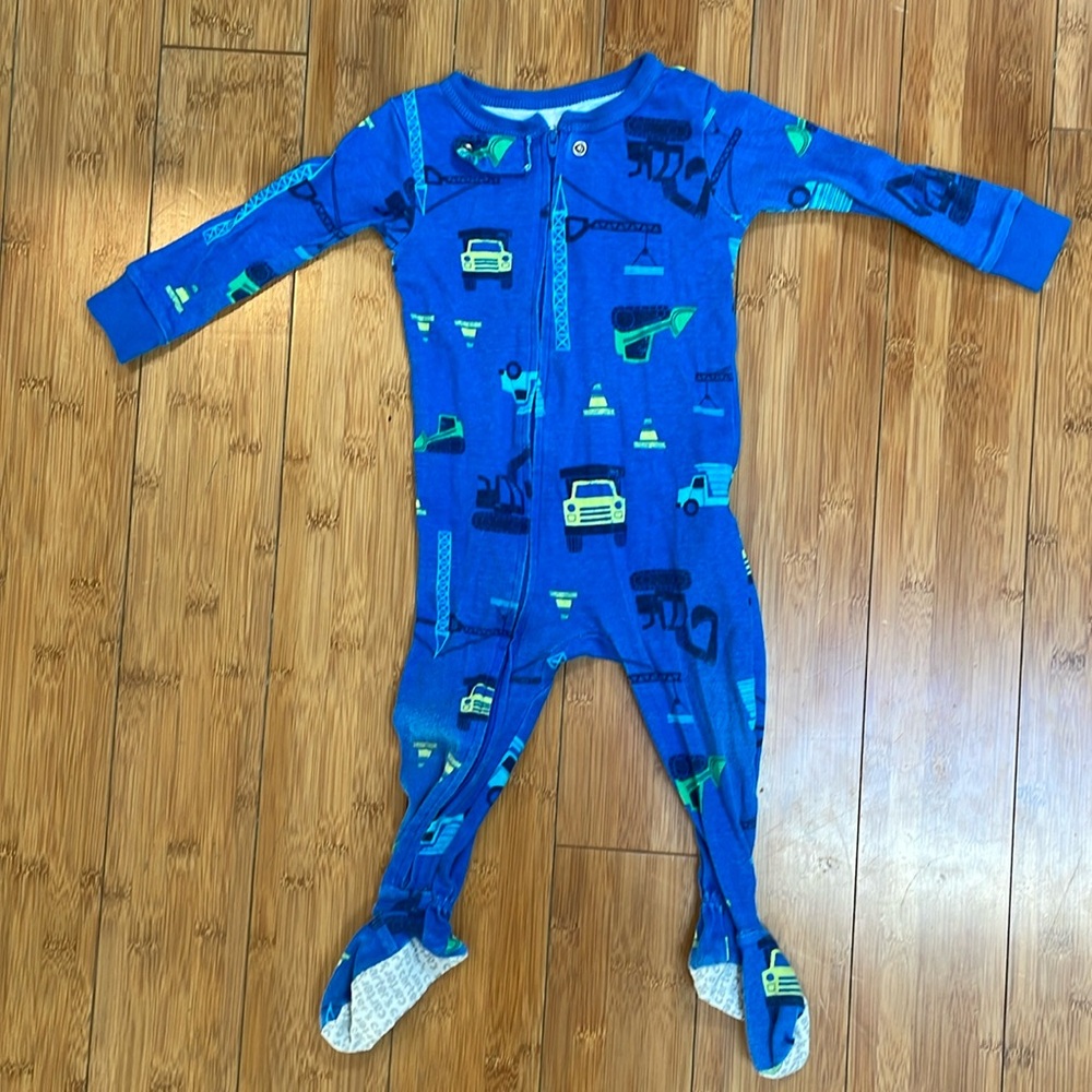 Truck footie onsie pajama